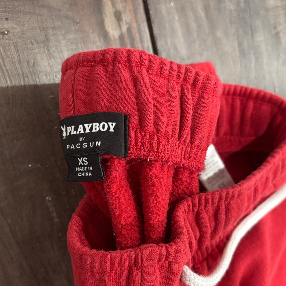 PLAYBOY Red Sweatpants - Picture 2 of 2